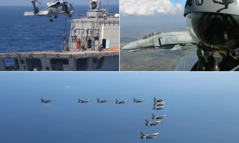 Μήνυμα αποτροπής από τον Ελληνικό Στόλο και την Πολεμική Αεροπορία